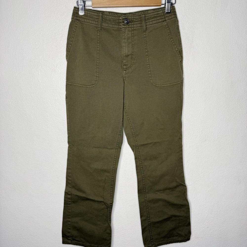 Prana Sancho Slim Pants Women's‎ 2 Green Outdoor Gorpcore Cotton Stretch Utility